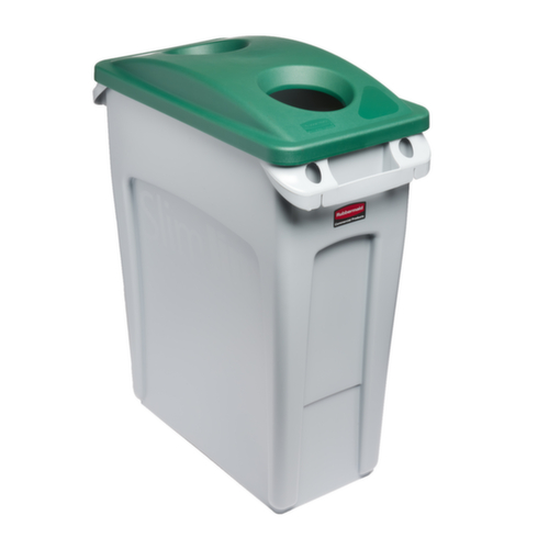 Rubbermaid Lid Slim Jim® for bottle slot for Recyclables collector, green