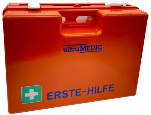 ultraMEDIC First aid kit Super with wall bracket, Filling according to DIN 13169