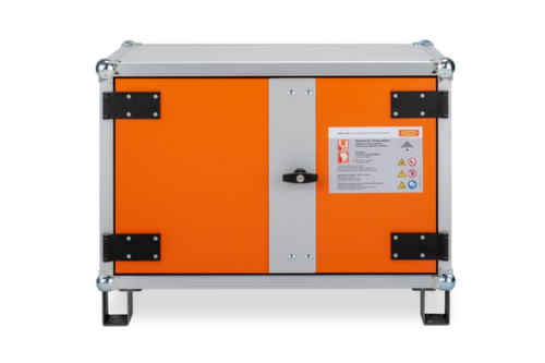 Cemo Explosion-proof lithium-ion storage cabinet lockEX 8/5 can be driven under, height x width x depth 520 x 800 x 660 mm