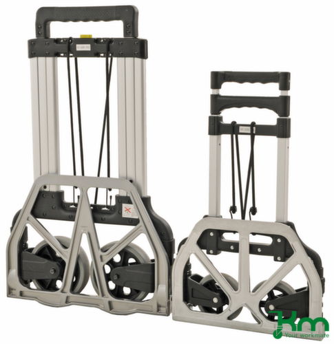 Kongamek Aluminum hand truck, load capacity 200 kg, Rubber tires