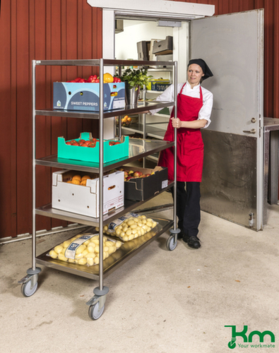 Kongamek Stainless steel shelf trolley