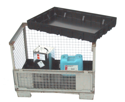 Insert tray for mesh box