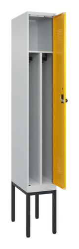 C+P Black and white locker Evolo PLUS with base frame