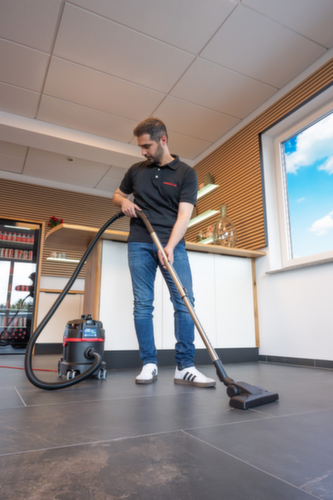 Extra quiet dry vacuum cleaner ERA TEC with USB port and compartment for spare bag