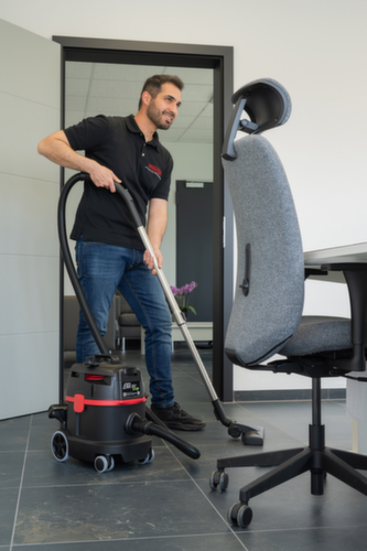Extra quiet dry vacuum cleaner ERA TEC with USB port and compartment for spare bag