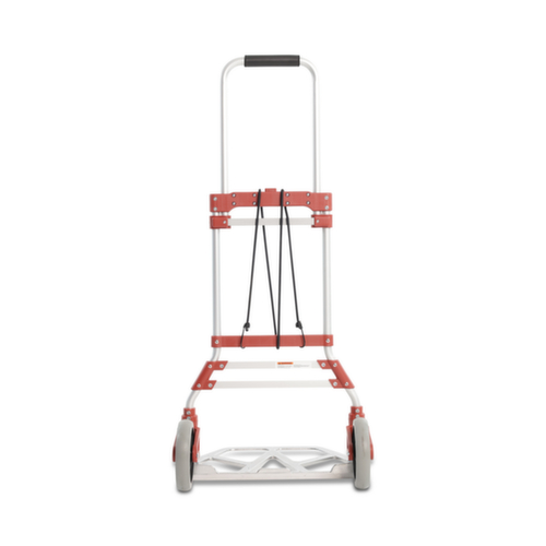 UDOBÄR Folding aluminum hand truck, load capacity 100 kg, Solid rubber tires