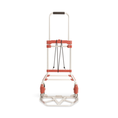 UDOBÄR Folding aluminum hand truck, load capacity 100 kg, Solid rubber tires