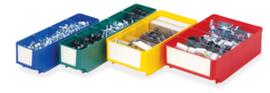 Shelf boxes with large labeling area