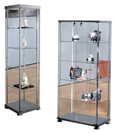 Display cabinet with 4 glass shelves