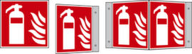 Photoluminescent fire protection sign
