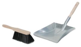 Hand brush set with Horsehair bristles, sweeping width 200 mm