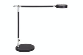 MAUL Dimmable LED desk lamp MAULgrace colour vario, light daylight to warm white, silver