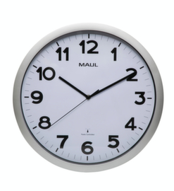 MAUL Radio-controlled wall clock MAULstep, with Arabic numerals, Ø 400 mm