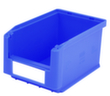 High load capacity BITO open fronted storage box, blue, depth 230 mm, Polypropylene
