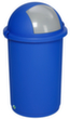 VAR Liquid-tight recyclables collector, 50 l, blue, lid silver