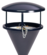 Roof for pedestal ashtray for Pedestal ashtray, RAL7021 Black gray