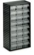 Treston Transparent magazine, 24 Drawer(s), anthracite gray/transparent