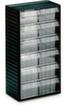 Treston Transparent magazine, 12 Drawer(s), anthracite gray/transparent