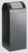 VAR Recyclable waste collector WSG 55 R with insertion flap, 60 l, antique silver, lid silver