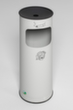 VAR Combi ashtray H 61 K, RAL7035 light gray