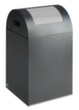 VAR Recyclable waste collector WSG 40 R with insertion flap, 43 l, antique silver, lid silver