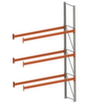 META Pallet rack MULTIPAL for 8 pallets, 2785 mm wide, 4 storage levels