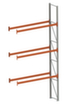 META Pallet rack MULTIPAL for 8 pallets, 2785 mm wide, 4 storage levels