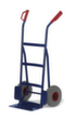 Rollcart Sack trolley with curved back wall, load capacity 250 kg, TPE tires