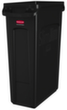 Rubbermaid Recyclables collector Slim Jim® with ventilation ducts, 87 l, black