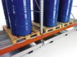 Lacont Grid shelf for pallet racking for drums, width 1825 mm