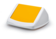 Durable Swing lid for recyclables collectors for Recyclables collector, yellow