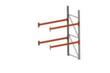META Pallet racking MULTIPAL for drums and KTC/IBC for 6 pallets, 1995 mm wide, 2 storage levels