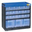 Allit Extra sturdy drawer magazine VarioPlus Pro 29/32, 16 Drawer(s), black/blue/translucent white