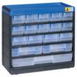 Allit Extra sturdy drawer magazine VarioPlus Pro 29/35, 17 Drawer(s), black/blue/translucent white