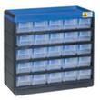 Allit Extra sturdy drawer magazine VarioPlus Pro 29/50, 25 Drawer(s), black/blue/translucent white