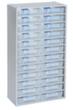 Allit Drawer magazine VarioPlus Pro M 57/48 with steel housing, 24 Drawer(s), silver/transparent