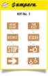 a.m.p.e.r.e. Template set for floor marking device