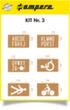 a.m.p.e.r.e. Template set for floor marking device