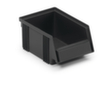 Treston ESD visual storage box, black, depth 165 mm, Polypropylene