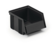 Treston ESD visual storage box, black, depth 192 mm, Polypropylene