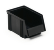 Treston ESD visual storage box, black, depth 250 mm, Polypropylene