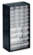 Treston Transparent magazine, 28 Drawer(s), anthracite gray/transparent