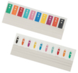 BOI Signal rider strip, White with colorful stripes