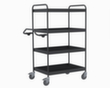 Kongamek Shelf trolley with anti-slip coating, load capacity 200 kg, 4 Shelves