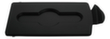 Rubbermaid Lid Slim Jim® for Recycling station, black