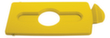 Rubbermaid Lid Slim Jim® for Recycling station, yellow
