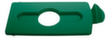 Rubbermaid Lid Slim Jim® for Recycling station, green