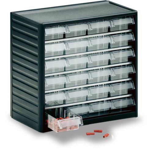 Treston Transparent magazine, 24 Drawer(s), anthracite gray/transparent
