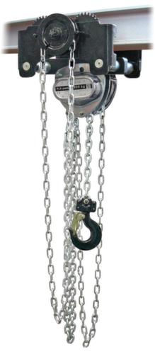 Combination trolley with reel chain trolley