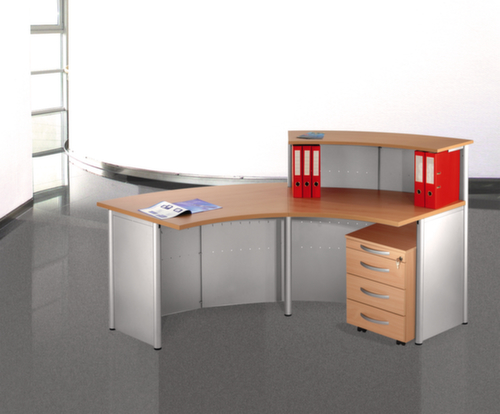 Kerkmann Roll container Genua, 4 Drawer(s), Beech/Beech